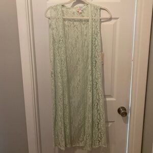 Lularoe Mint Green Lace Joy, NWT, XS